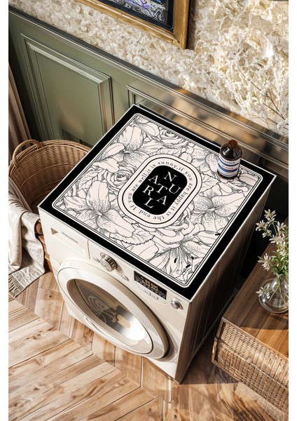 Kaymaz Tabanlı Çamaşır Makinesi Örtüsü Modern Kullanışlı Yıkanabilir Mat