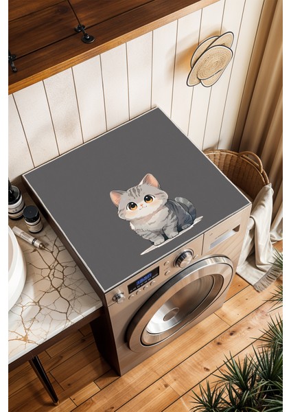 Kaymaz Tabanlı Çamaşır Makinesi Örtüsü Modern Kullanışlı Yıkanabilir Mat fırsatları