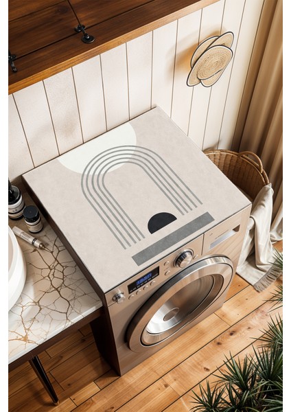 Kaymaz Tabanlı Çamaşır Makinesi Örtüsü Modern Kullanışlı Yıkanabilir Mat fırsatları