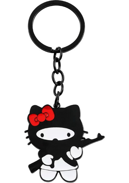 Moda Anahtarlık Punk Y2K Hello Kitty Anahtarlıklar Kadınlar Için Çanta Kolye Takı Biblo Kız Araba Anahtarlık Anahtarlık Aksesuarları (Yurt Dışından)