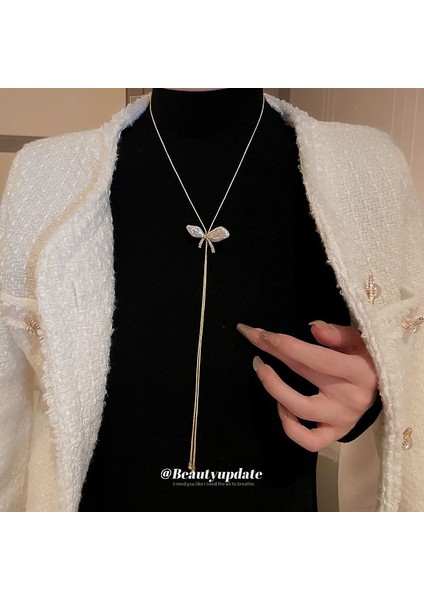 Minimalist Tasarım Kazak Kolye Kadın Haute Couture Giyim Aksesuarları Kolye (Yurt Dışından)