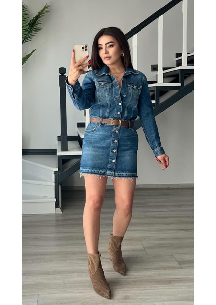 Orjinal Marka Mini Denim Elbise fiyatları