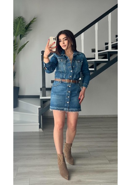 Orjinal Marka Mini Denim Elbise indirimleri