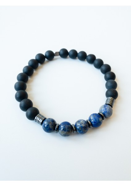 Lapis Lazuli & Mat Oniks Bileklik