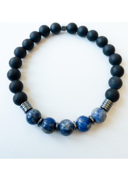 Lapis Lazuli & Mat Oniks Bileklik