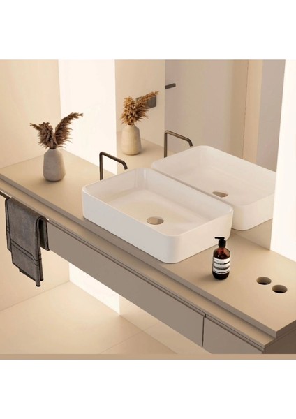 Cerastyle (Hera) Tezgah Üstü Çanak Lavabo B.deliksiz 60X38 fiyatları