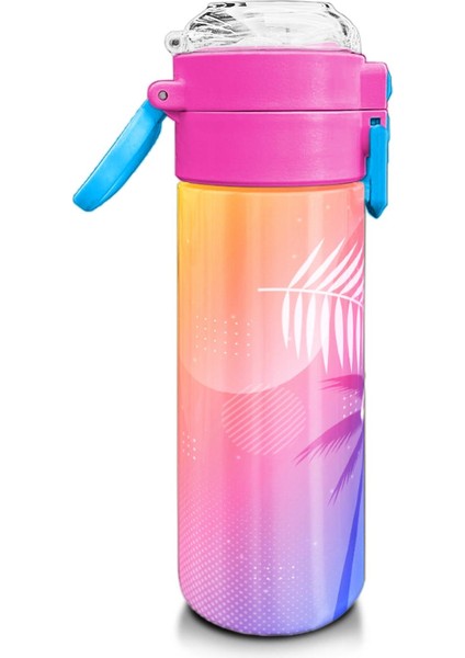 Kids Lavanta Pembe Flamingo Desenli Pipetli ve Direkt Içim Çelik Termos 500 ml 31921 fiyatları