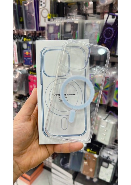 Apple iPhone 16 Pro Max Şeffaf Magsafe Silikon Kılıf