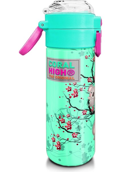 Kids Su Yeşili Koala Desenli Pipetli ve Direkt Içim Çelik Termos 500 ml 31927 fiyatları