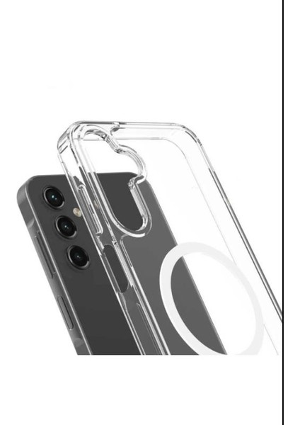 Magsafe Aır Samsung S25/S24 Şeffaf Kapak
