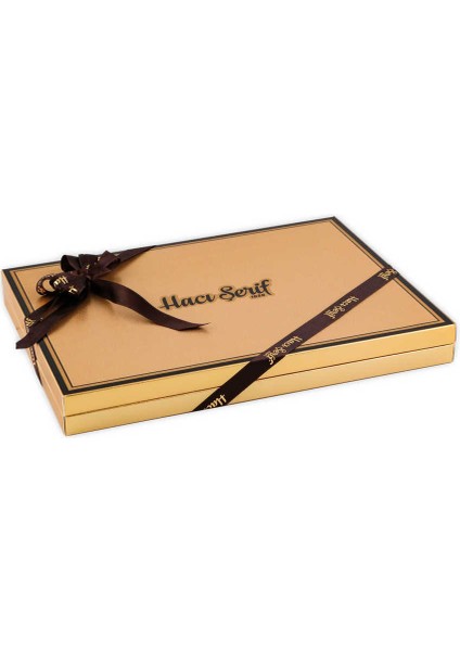 Yeşil Antep Fıstıklı Çifte Kavrulmuş Lokum Gold Kutu (1100G)