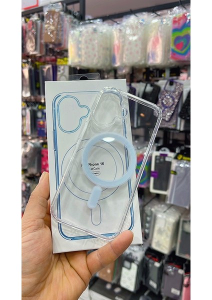 Apple iPhone 16 Şeffaf Magsafe Silikon Kılıf