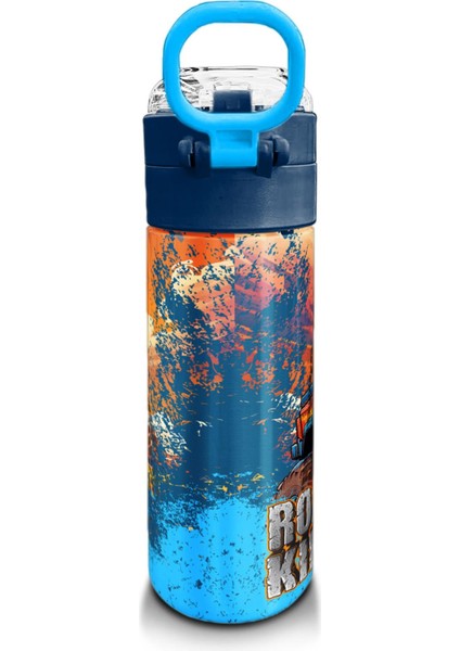 Kids Turuncu High Wheels Truck Desenli Pipetli ve Direkt Içim Çelik Termos 500 ml 31994 modelleri
