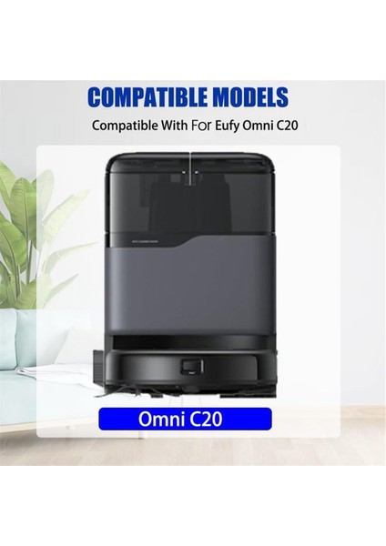 C20 Omni Robot Süpürge Parçaları Için 10 Adet Toz Torbası 3l Büyük Kapasiteli Yedek Tek Kullanımlık (Yurt Dışından)