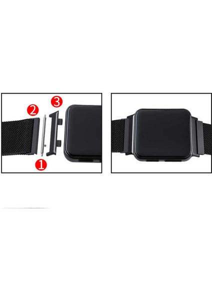 Oppo Watch 41MM 20MM Metal Kordon Dönüştürücü Zore - GRI-8682314075428-TCHS45003