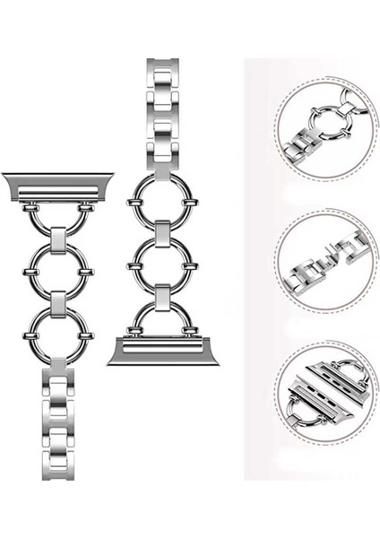 ​​​watch 7 41MM Uyumlu Krd-56 Metal Kordon Zore - GOLD-8680436419717-TCHS68931