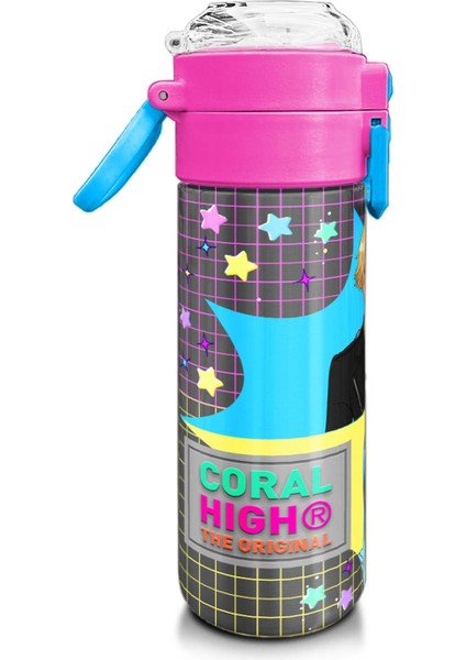 Kids Gri Mavi Pembe Anime Desenli Pipetli ve Direkt Içim Çelik Termos 500 ml 31943 fiyatları