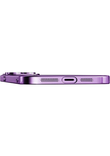 Apple iPhone 14 Pro Max Kılıf Wireless Şarj Özellikli Sert Pc Zore Riksos Magsafe KAPAK-RENKSIZ-8680