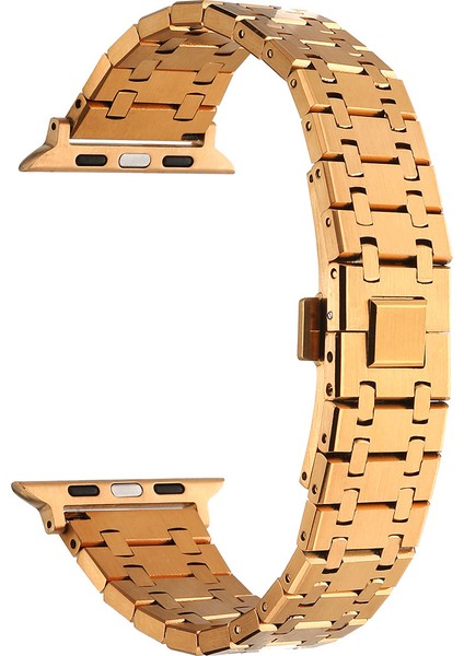 Watch Ultra 49MM Uyumlu Krd-83 Metal Kordon Zore - Rose GOLD-8680436674710-TCHS91103