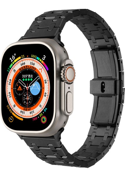 Watch Ultra 49MM Uyumlu Krd-83 Metal Kordon Zore - Rose GOLD-8680436674710-TCHS91103