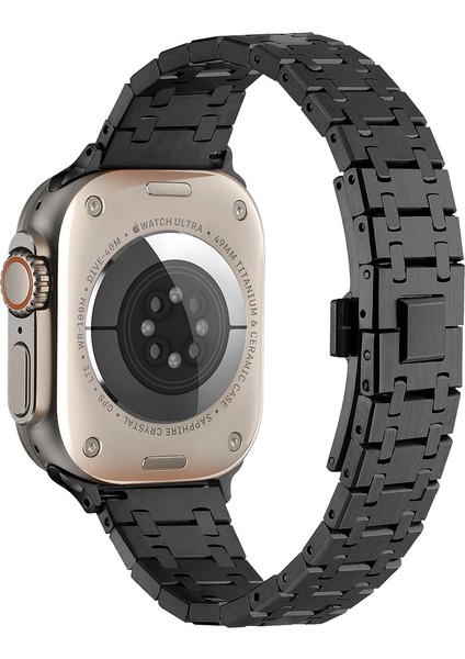 Watch Ultra 49MM Uyumlu Krd-83 Metal Kordon Zore - Rose GOLD-8680436674710-TCHS91103