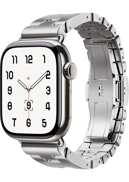 Apple Watch 44MM Zore KRD-125 Metal Kordon Strap KAYIŞ-GÜMÜŞ-8680436818428-TCHS111526