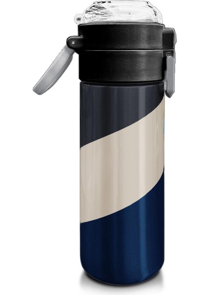 Kids Lacivert Koyu Gri Bej Desenli Pipetli ve Direkt Içim Çelik Termos 500 ml 31893 fiyatları