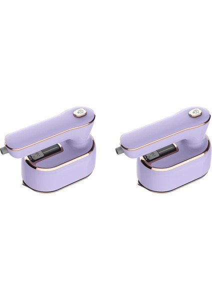 2-In-1 Taşınabilir Ütü ve Buharlayıcı Giysi Için El Seyahat Buharlayıcı Demir Konfeksiyon Buharlayıcı Kumaş Kırışıklık Giderici Abd Plug 2 Adet (Yurt Dışından)