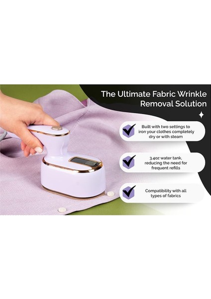 2-In-1 Taşınabilir Ütü ve Buharlayıcı Giysi Için El Seyahat Buharlayıcı Demir Konfeksiyon Buharlayıcı Kumaş Kırışıklık Giderici Abd Plug 2 Adet (Yurt Dışından) fiyatları