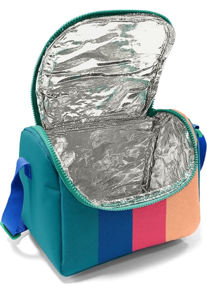 Kids Renkli Çizgili Thermo Beslenme Çantası 22779 fırsatları