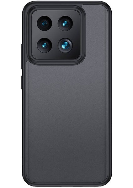Xiaomi Mi 14 Kılıf Sert Pc Arka Yüzey Wireless Şarj Özellikli Zore Flet Magsafe KAPAK-SIYAH-86804367