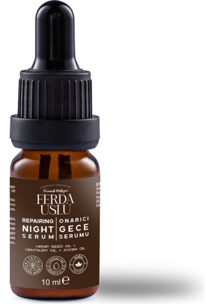 Kenevir Tohumu Yağlı Gece Serumu 10 ml