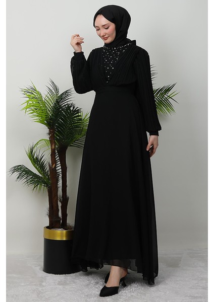 Damla Şifon Elbise Siyah fiyatları