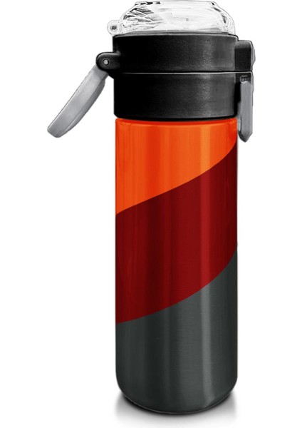 Kids Turuncu Bordo Desenli Pipetli ve Direkt Içim Çelik Termos 500 ml 31892 fiyatları