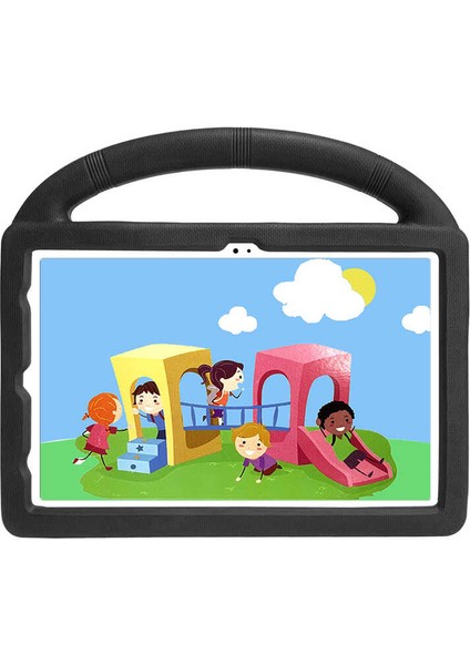 Galaxy T720 Tab S5E Uyumlu Zore Wheel Car Tekerlek Standlı Tablet Eva Silikon KILIF-YEŞIL-868043626