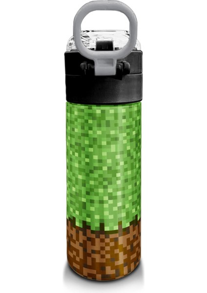 Kids High Craft Desenli Pipetli ve Direkt Içim Çelik Termos 500 ml 31992