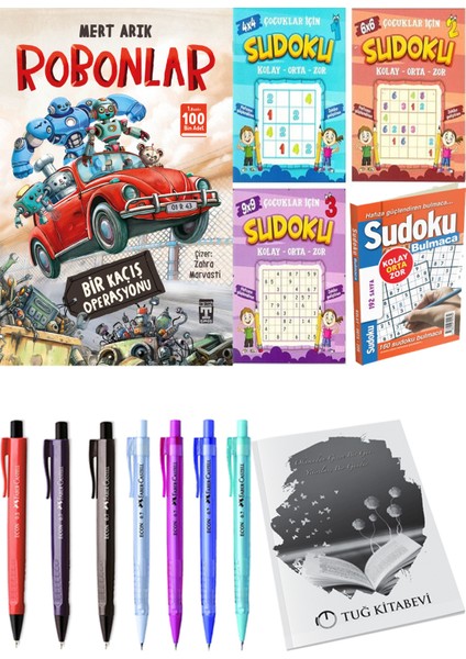 Robonlar Bir Kaçış Operasyonu ve Sudoku 4'lü Paket Kolay Orta Zor