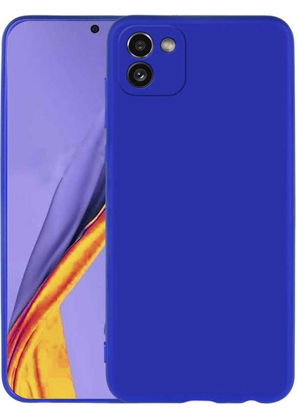 Galaxy A03 Kılıf Zore Premier Silikon Kapak-Saks MAVI-8680436639917-TCHS82604