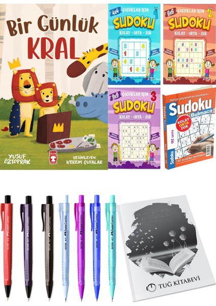 Bir Günlük Kral ve Sudoku 4'lü Paket Kolay Orta Zor