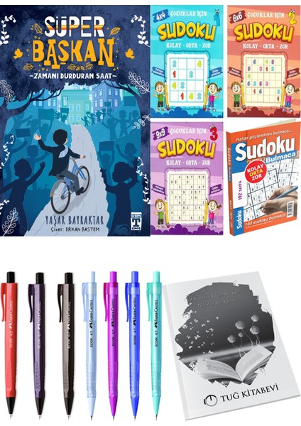 Süper Başkan Zamanı Durduran Saat ve Sudoku 4'lü Paket Kolay Orta Zor