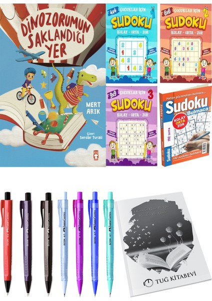 Dinazorumun Saklandığı Yer ve Sudoku 4'lü Paket Kolay Orta Zor