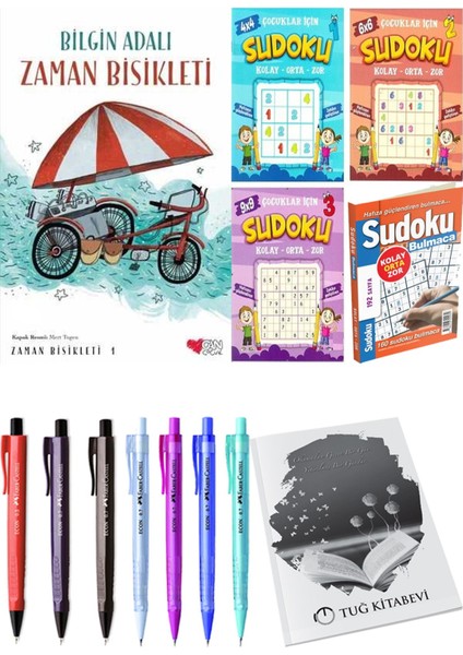 Zaman Bisikleti 1 ve Sudoku 4'lü Paket Kolay Orta Zor