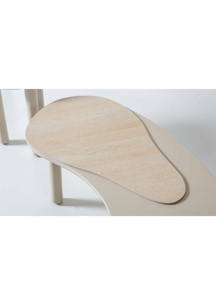 Vittore Orta Sehpa Seti - Krem fiyatları