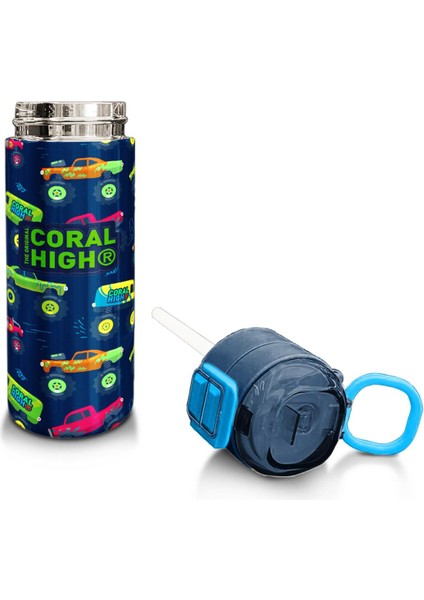 Kids Mavi Lacivert Truck Desenli Pipetli ve Direkt Içim Çelik Termos 500 ml 31979 fırsatları