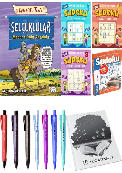 Selçuklular Macera Dolu Anadolu ve Sudoku 4'lü Paket Kolay Orta Zor