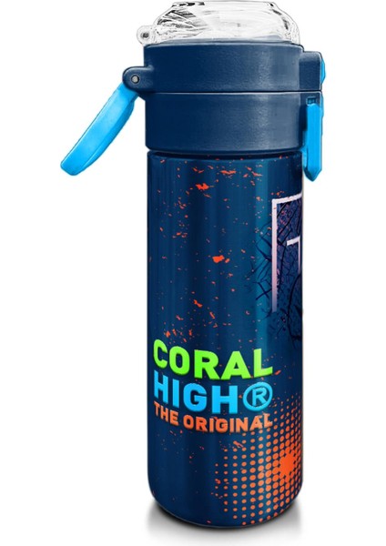 Kids Turuncu Lacivert Basketbol Desenli Pipetli ve Direkt Içim Çelik Termos 500 ml 31967 fiyatları