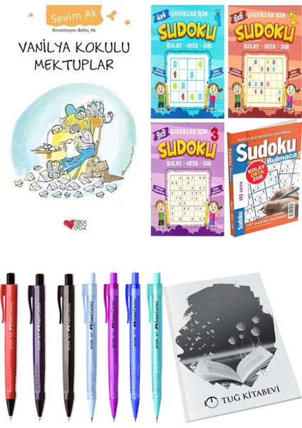 Vanilya Kokulu Mektuplar ve Sudoku 4'lü Paket Kolay Orta Zor