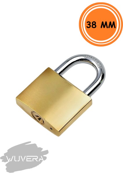 Sarı Asma Kilit 38 mm