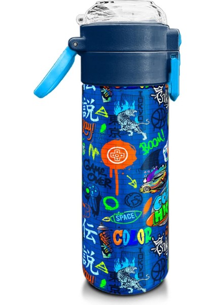 Kids Saks Grafiti Desenli Pipetli ve Direkt Içim Çelik Termos 500 ml 31968 fiyatları
