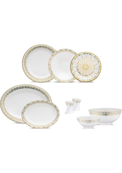 Green Glamor 58 Parça 12 Kişilik Yemek Takımı